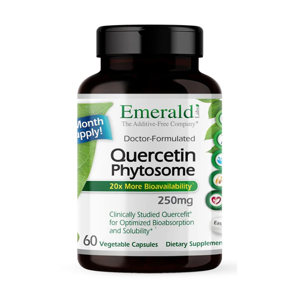 EMERALD LABS Quercetin Phytosome - Quercetin Complex od Immune Support - Vegan & Gluten-Free - 60 Rastlinné kapsuly