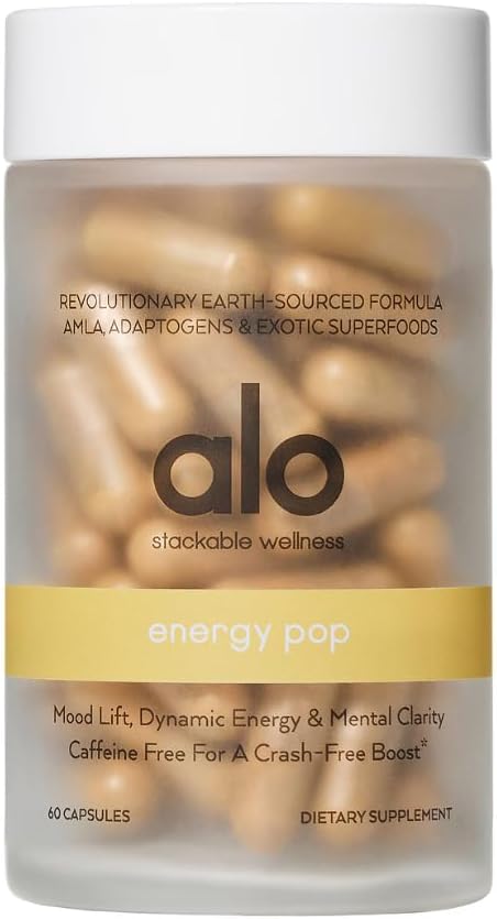 Alo Yoga Energy Pop - Caffeine-Free Energy Boost s Riboflavin, Niacin & ENXTRA 