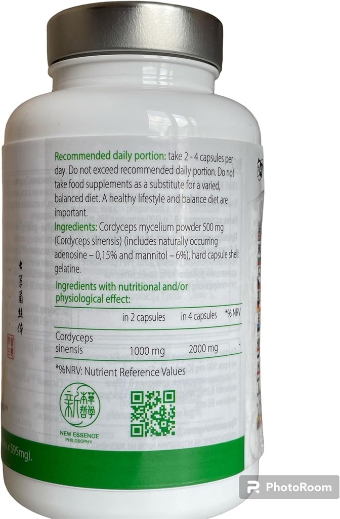 Tiens Cordyceps 100 Kapsule - Premium Cordyceps Supplement, Vylepšuje diétu s Mycelium Cordyceps - Ophiocordyceps Sinensis (Caterpillar) Extract