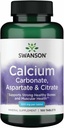 Swanson Calcium (Karbonát aspartát a citrát) 500 miligramov 100 kariet