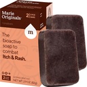 Marie Originals Ich Relief Mydlo telo umývacie Bar - All Natural Instant Relief from Insect Bites, Kuracie kiahne, Chiggers a iné kožné podráždenie tj. Anti - svrbenie upokojujúce mydlo (2 balenia)
