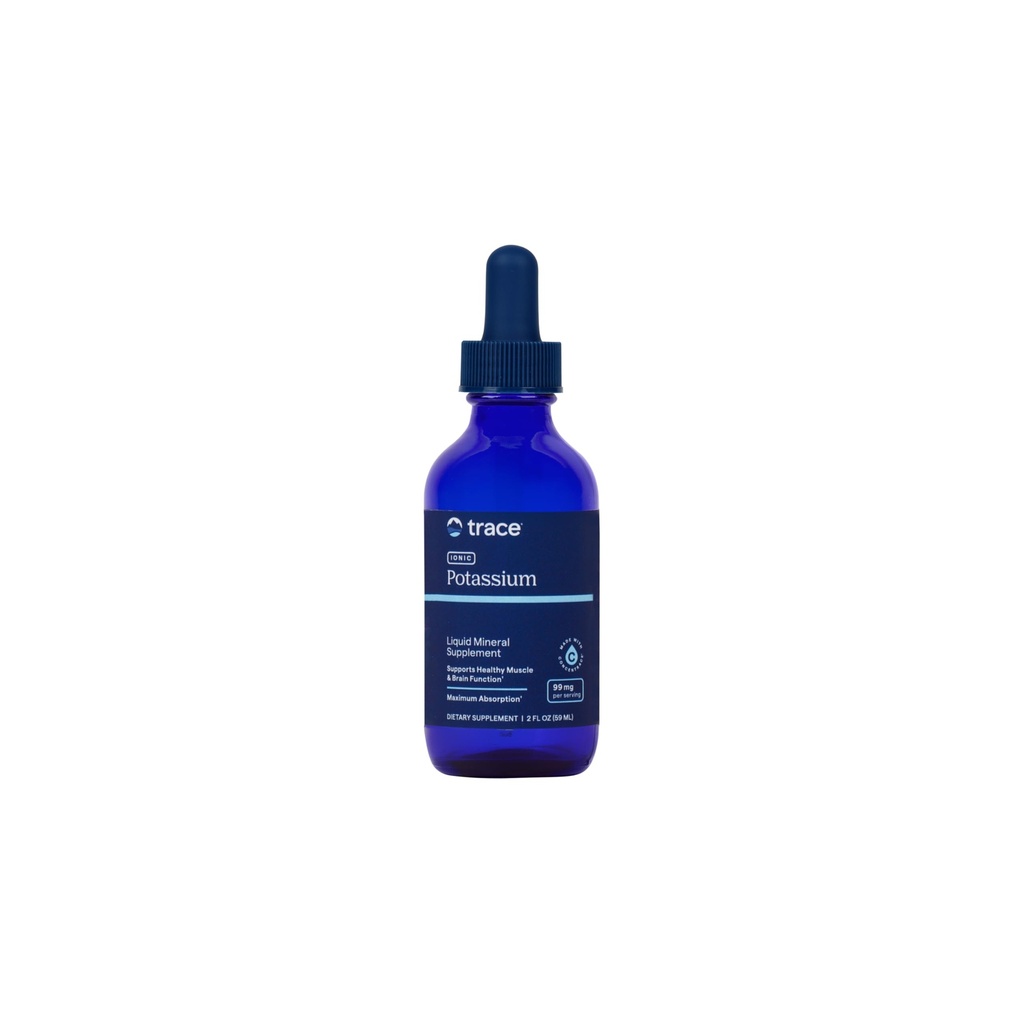 Stopové minerály Iónový draslík - Tekutý Draslík Supplement for Healthy Brain & Muscle Function - Nerve Support - Easy Absorbtion - Vegan - Non-GMO - Unflavred - 2 fl oz (32 Servings)