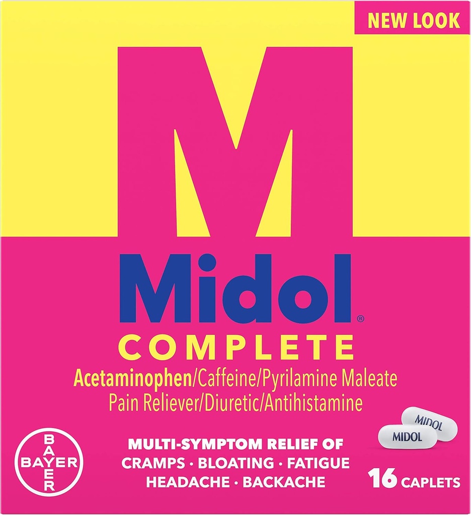 Midol Menstrual Maximálna sila Caplets - 16