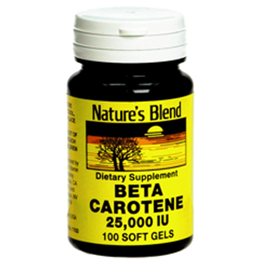 Nature's Blend Beta karotén 25 000 IU 100 Softgels
