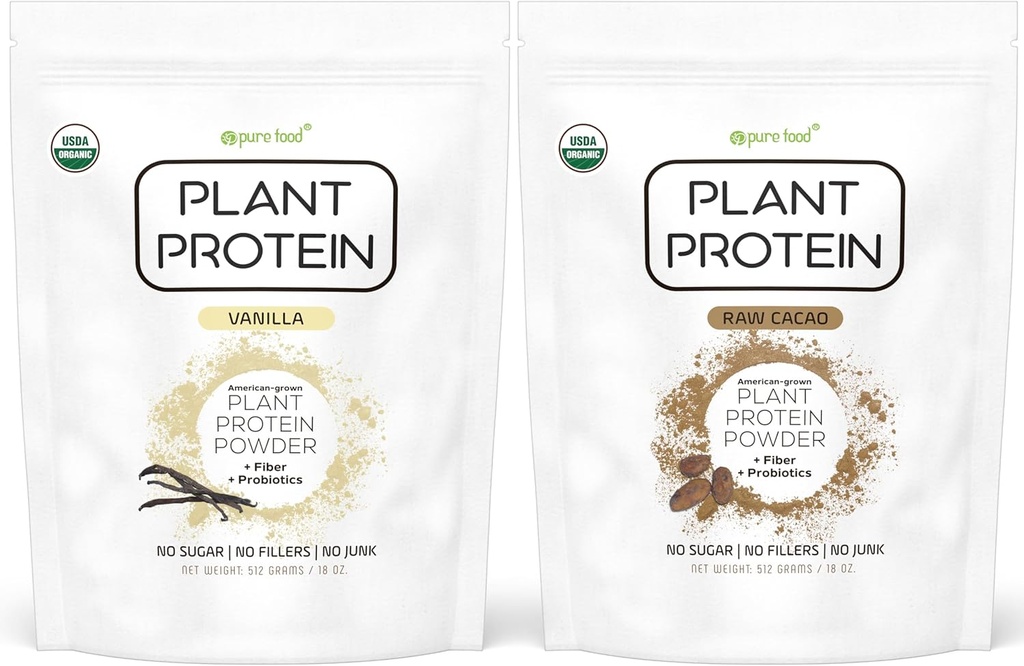 Pure Food: Plant Based Protein Powder with Probiotics 