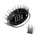 Upravte extrémny ľad 14mm Gossamer DIY predĺženie rias znovu naplniť, prvý Dual-Fibered Lash, ktorý predstavuje ako tenké a hrubé vlákna, čierna, jednoduché falošné Lashes