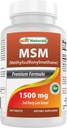 Najlepšie prírodné MSM 1500 mg 180 tabliet