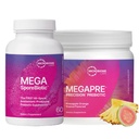 Mikrobiome Labs MegaSporeBiotic (60 kapsúl) + MegaPre (5,5 oz prášok) Probiotikum Bundle - Spore-Based Probiotic s Prebiotické Fiber Powder