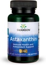 Swanson Astaxantin Eye Vision Mozog Zdravie kože Antioxidant Doplnková podpora (Astaxantin 4 mg) 60 Softgels Sgels