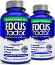 Focus Factor dospelí Extra sila, 120 Gróf- Mozog doplnok pre pamäť, koncentrácia, Focus - DMAE, vitamín D, DHA- Mozog zdravotné doplnky 