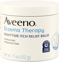 Aveeno ekzém terapia nočný svrbenie Relief Balm, ekzém krém pre telo, hydratačné koloidné ovsené vločky a ceramid vzorec, Fragrance bez, upokojujúce suché svrbenie kože, 11 fl oz