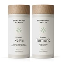 Stonehenge Health Dynamic Nerve + Dynamic Turmeric Bundle Doplnky na podporu útechy, Tingling, numbness, pálenie