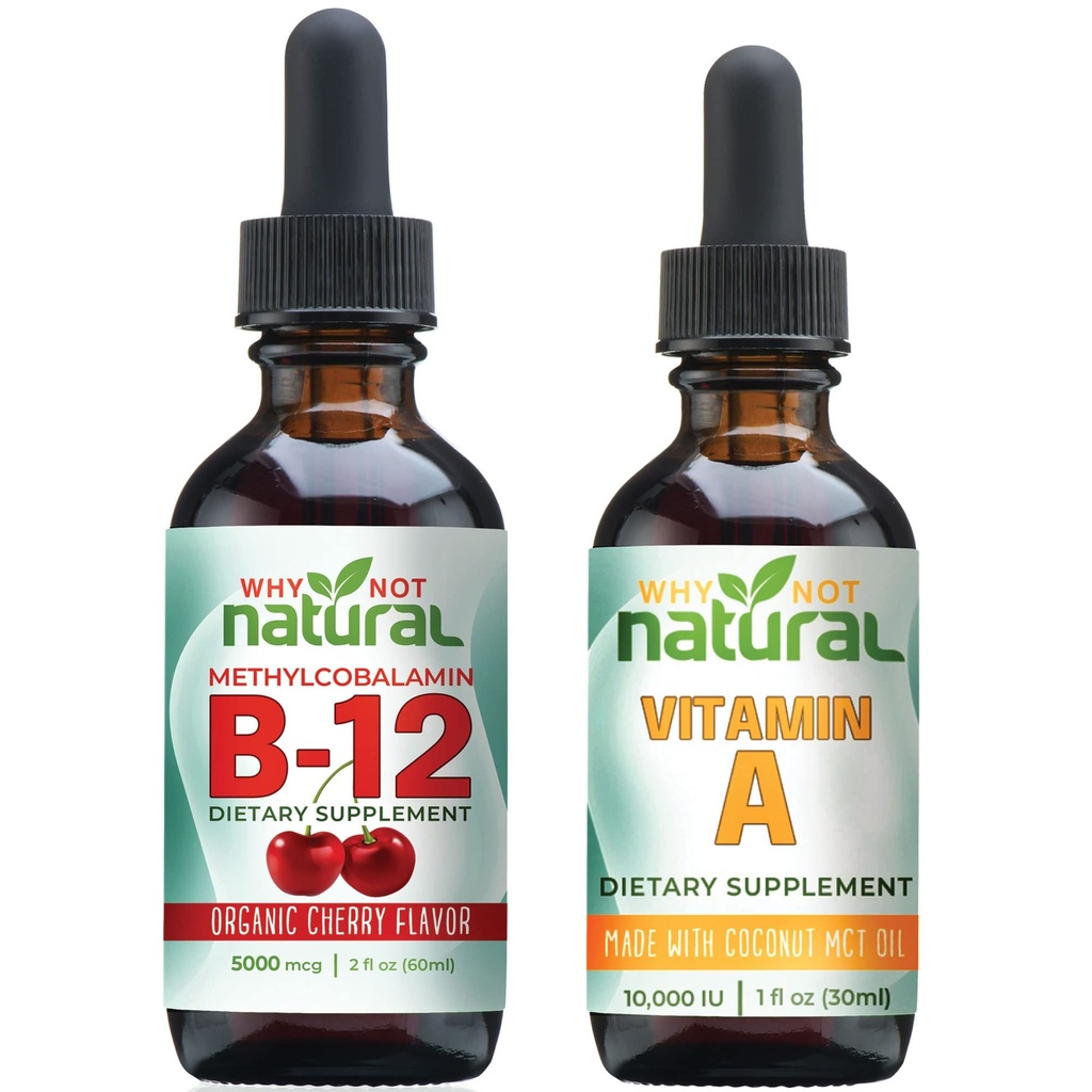 Prečo nie prírodné organické vitamín B12 kvapky a tekutý vitamín A