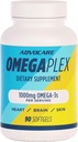 AdvoCare Omegaplex Dietary Supplement - Omega 3 Supplement with DHA & EPA - Essential Masty Acid to Support Immune, Metabolizmus & Heart Health* - Aids Healthy Skin, nechty & Hair - 90 Softgels