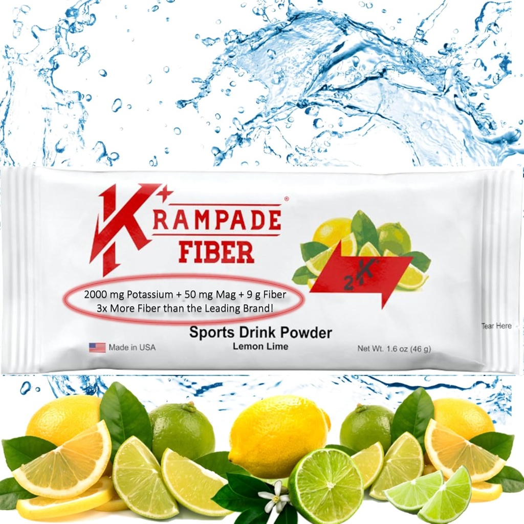 Krampade Fiber 2K High S Rozpustné vlákna, vysoký draslík, horčík doplnok nápoj prášok Mix - 2X Viac Fiber 