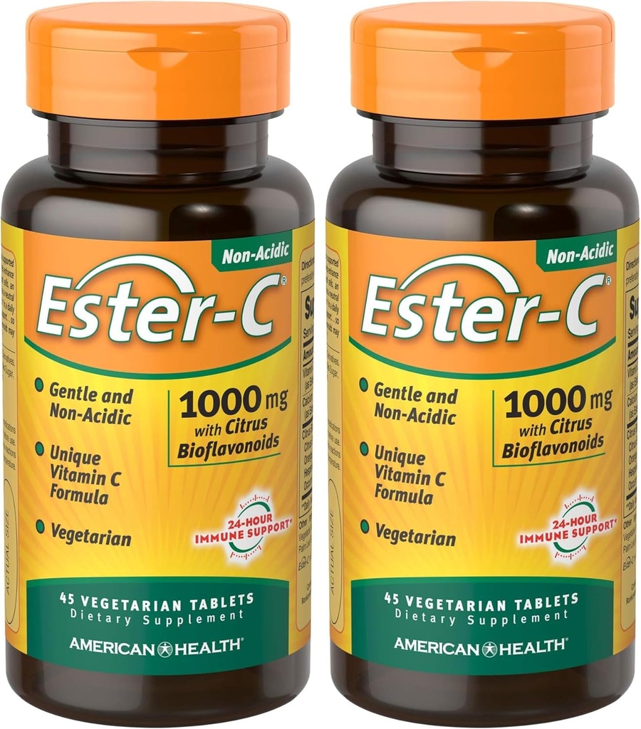 American Health Ester-C with Citrus Bioflavonoids, Tablet, 45 grófov (Pack of 2)