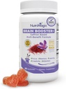 Brain Booster+ 30 mg Pure Saffron Extract Gummies & Multivitamín D3, B6, B12, Zinok, podporuje zdravie mozgu detí, zameranie, pamäť, pozornosť, vyváženie nálady, Non-GMO Kids Supplement, 30x Servings