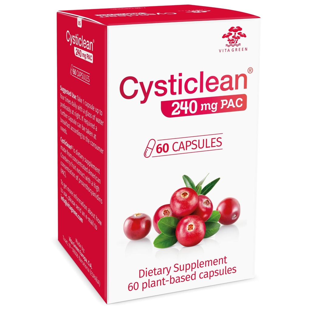 Cysticlean Cranberry PAC Supplement 240 mg PAC, bez cukru