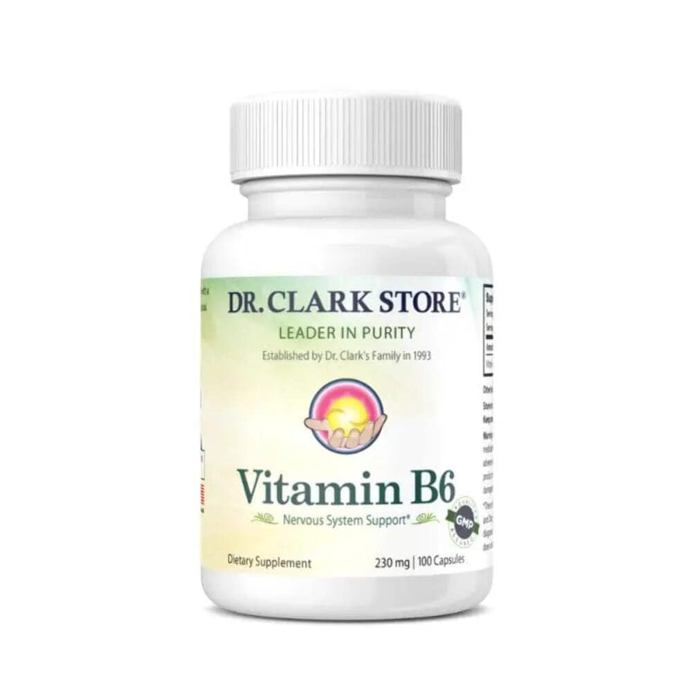 Dr. Clark Vitamín B6 Supplement, 230 mg, 100 kapsúl
