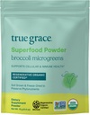 Pravá Grace brokolica Microgerry - 0.4 oz - Denné Superfood prášok pre Cellular & Immune Health - Gluten & Soy Free, Vegan, Regenerative Organic Certified - 30 Servings