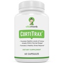 VitaMonk CortiTrax Natural Cortisol Blocker - Dr. Formulovaný Cortisol Manager, Cortisol Support & Cortisol Reducer (Už v normálnom rozsahu) - 60 Kapsule Cortisol Supplement