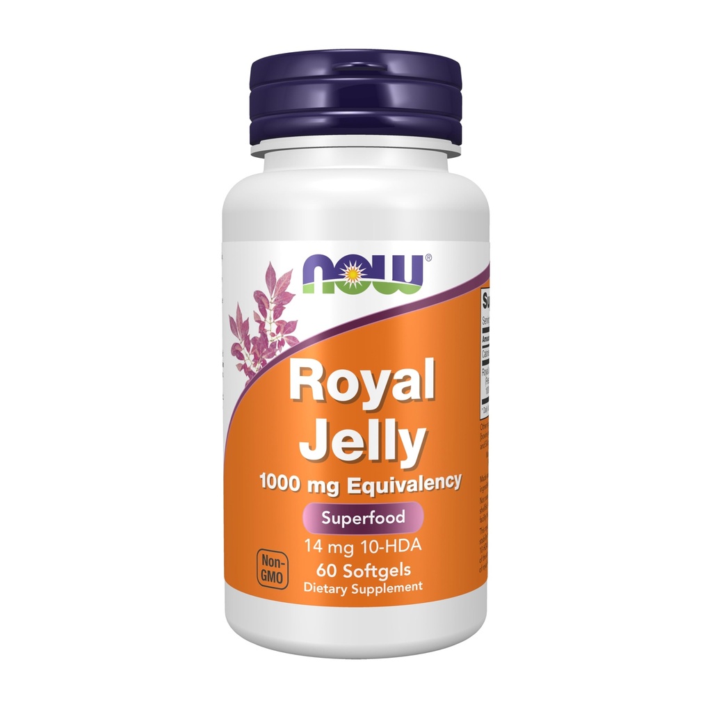 TERAZ potravinové doplnky, kráľovská želé 1000 mg s 10-HDA (kyselina hydroxy-D-decenová), 60 softgelov