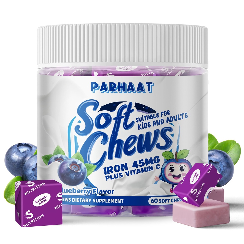 Železo Soft Chew Doplnok s vitamínom C 