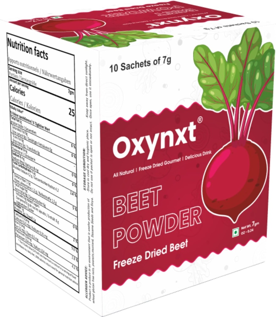 Freeze-Dried Beet Powder Sachets 