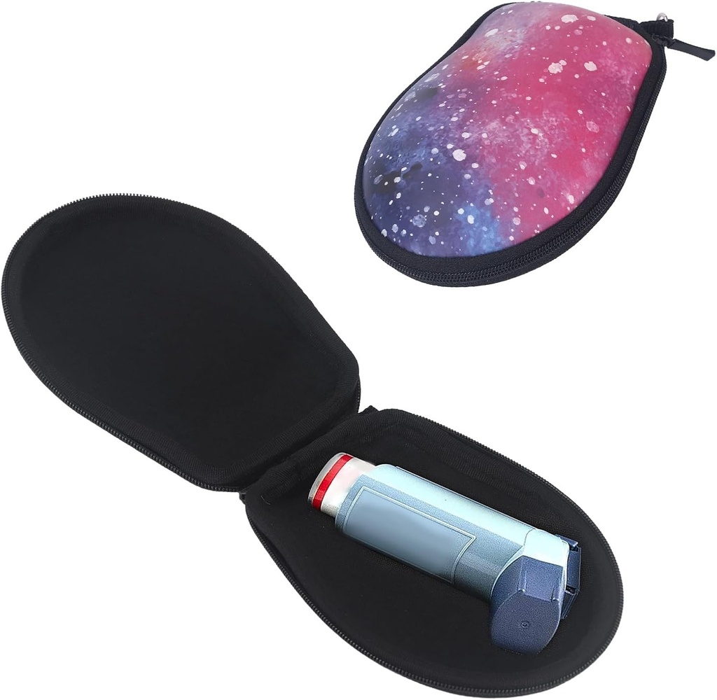 Inhaler Travel Case,14,5 cm Dĺžka PU Tvrdá nosná taška Plná Astma Inhaler Storage Case