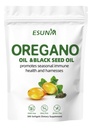 Oregano Softgels, Oregano olej s olejom z čiernych semien podporuje sezónne imunitné zdravie a Harnesses, Oregano olej doplnok kapsule, non-GMO, lepidlo zadarmo, 300 Softgel kapsule diétne doplnok
