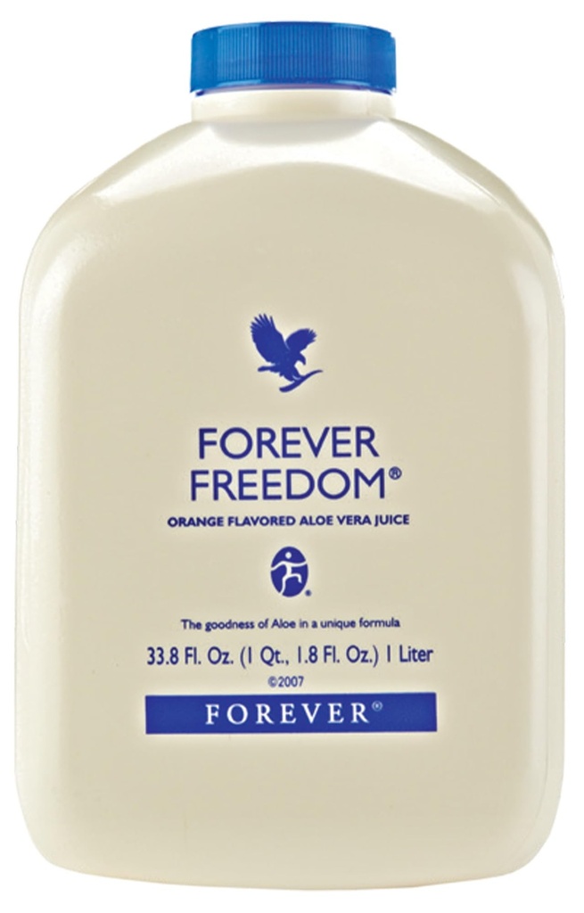 Forever Living - Forever Freedom - Aloe Vera Joint Support with Glucosamine and Chondroitin - Orange Flavor - 33,8 fl oz (Pack of 1)