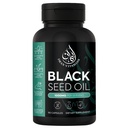 Halal Natural Black Seed Oil Kapsule 1000mg Cold Pressed, Vegan, Non-GMO Nigella Sativa Kapsule, Gluten Free Pills 90 Gróf, 1000mg PS