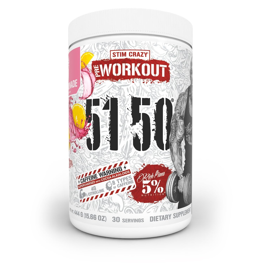 5% Nutrition Rich Piana 5150 High Stim Pre-Workout Powder 