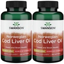 Swanson Cod Liver Oil 1250 Iu A/135 Iu D 250 Sgels (2 balenia)