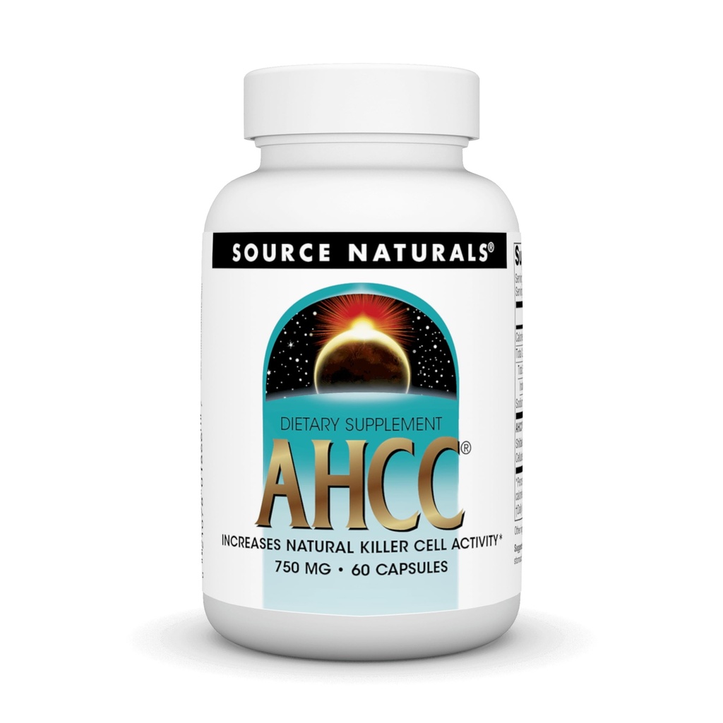 Zdroj Naturals AHCC 750 mg Zvyšuje prirodzenú aktivitu buniek zabijaka* - 60 kapsúl