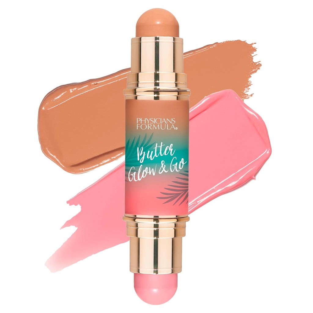 Lekári Formula maslo žiari a Go Multiuse Stick, Ultra-Creamy Radiant Finish Formula s Murumuru maslo, Vegan & Cruelty-Free- Beachy Pink