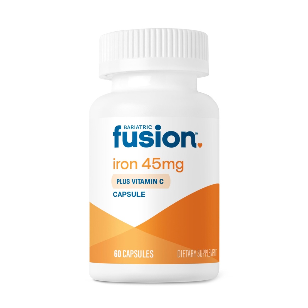 Bariatric Fusion Železo Supplement 45 mg s vitamínom C 1 za deň