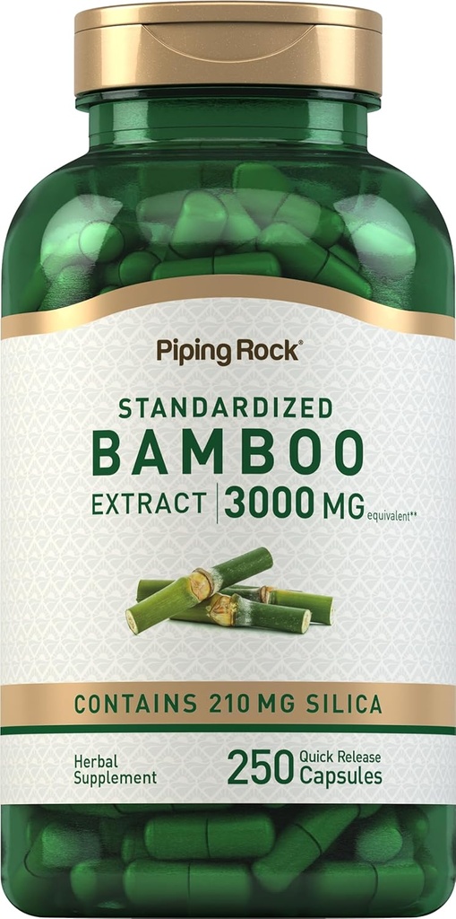 Piping Rock Bambus extraktu Kapsule 