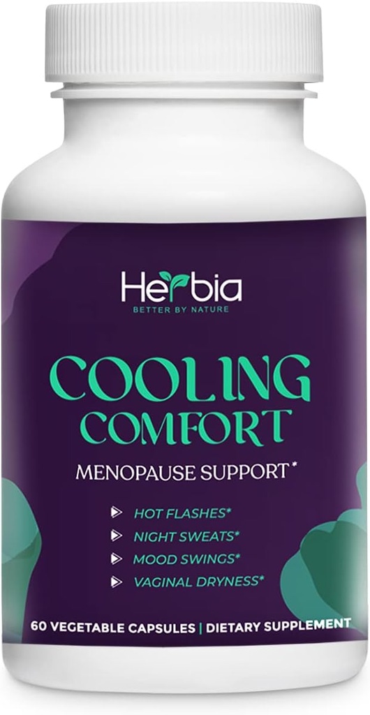 Prírodné menopauza a PMS doplnok - Hormonálna rovnováha, Estrogén-bez bylinné Formula prírodná úľava pre nočné potenie, Mood Swings & Vaginal Suchosť- vyrobené v USA 60 Kapsule