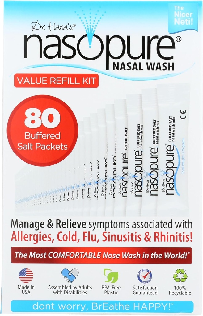 Nasopure Nasal Wash, Value Refill Kit, 