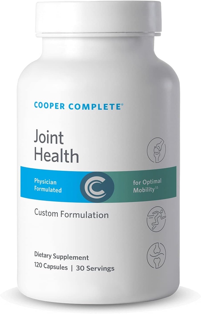 Cooper Complete - Joint Health Supplement - Glukozamín, Chondroitín, Želatína, Hypromelain - 30 Slúži na fľašu. Balenie po 3