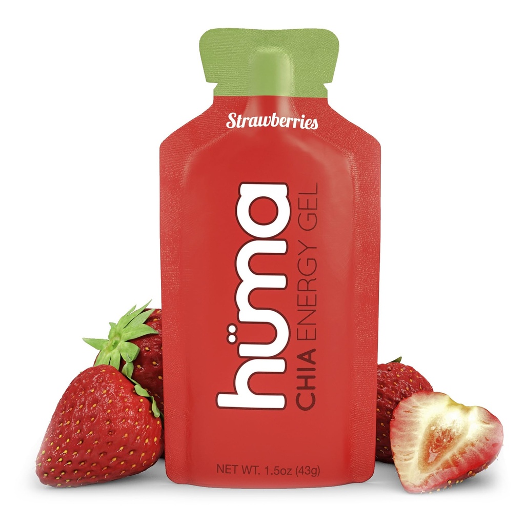 Huma Chia Energy Gel, Jahody, 12 Gély - Premier Sports Nutrition for Endurance Cvičenie