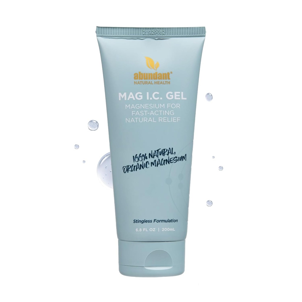 MAG I.C. Magnézium Gél s uhorka stem bunky - rýchla svalová úľava, upokojujúce, nehrdzavejúce, bezpečné pre citlivé kože, Fragrance-free, 200ml
