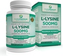 PurePremium L-lyzín 500 mg Supplement - Essential Amino Acid with maximum Strength - Immune Suplement - Pure Lysin 500mg for Fast Absorbtion - 7 Months Supply - 200 Tablety