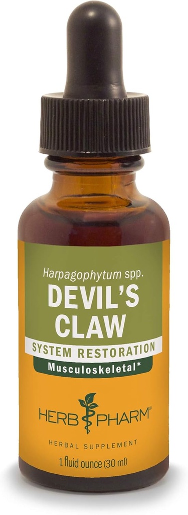 Herb Pharm Diablov kvapalný extrakt z muskuloskeletálneho systému - 1 Ounce (DDCLAW01)