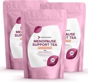 VoomVaya Uložiť 20% na Menopauza Podpora čaj 3-Pack Bundle - Prírodné Menopauza Relief pre ženy w/Červená Clover & Black Cohosh - Nočné potenie a horúce riasy Relief - Peach Flavor - 90 Teabags