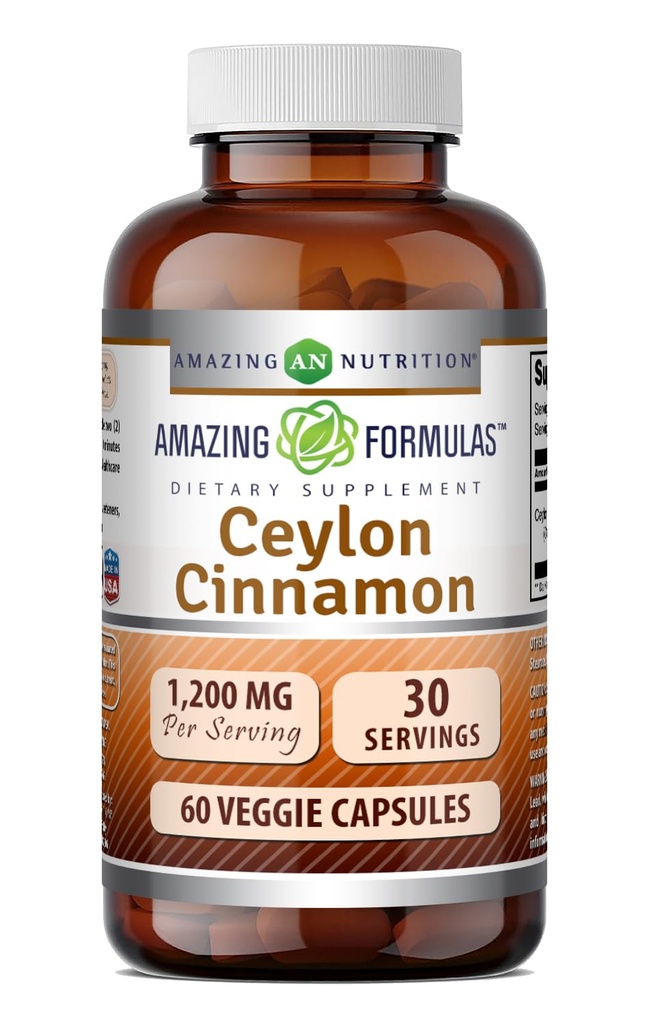 Amazing Formulates Ceylon škorica 1200 Mg Supplement 