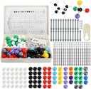 YOPAY 240 Pieces Molecular Model Kit, Organic and Anorganicic Chemistry Molecular Structure Model, 86 Atómy a 153 Odkazy a 1 Krátky odkaz odstraňovač nástroj