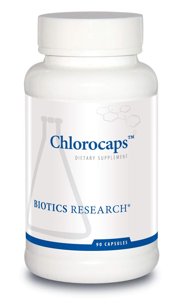 Biotics Research Chlorokaps Chlorofylíny, vitamíny, SOD a Catalase, Dobrý zdroj horčíka 90 Caps