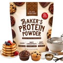 Bakerová bielkovina Prášok Čistá prírodná bielkovina Blend, Srvátka Izolát, Srvátkový koncentrát, Kazeín, Bezlepok, bez sladidiel, Nearomatizovaný, 17.1 oz, pre Pečenie s vysokým obsahom bielkovín Nízke kalórií Snacks